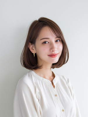 レイヤーカット/イメチェン/外ハネボブ/美髪/髪型