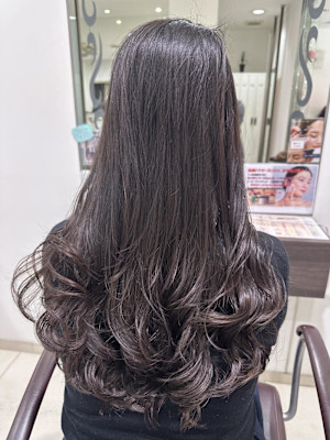 コテ巻き風　デジタルパーマ