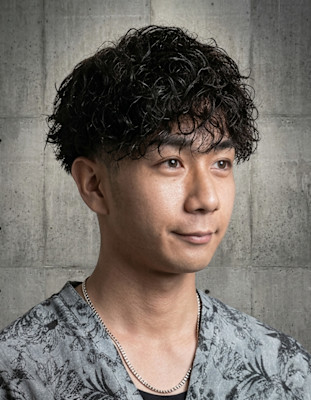 メンズスパイラルパーマ×マッシュフェード♯67