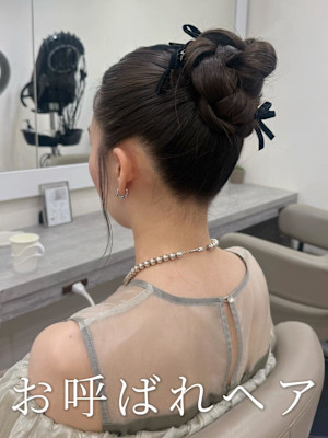 お呼ばれヘア/ヘアセット/ヘアアレンジ/