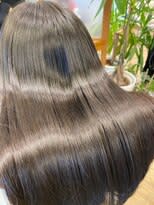 髪質改善GLT酸熱融合カラー+トリートメント