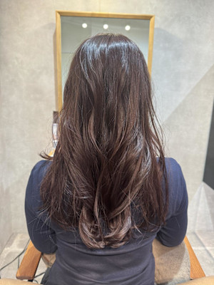 ブリーチなしピンクカラー