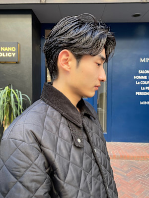 大人フェザーパーマセンターパート