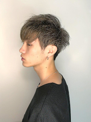 メンズカット/無造作パーマ/10代/大名