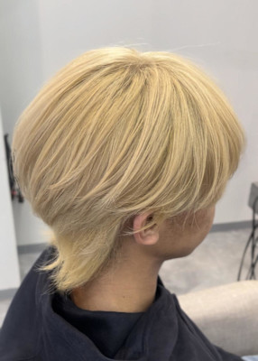 ハッシュカット/顔周りカット/ダークブラウン/シャギーカット