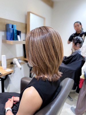 白髪ぼかし細めハイライト30代40代50代【藤沢　藤沢駅】