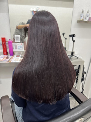 ブリーチなしダークレッド