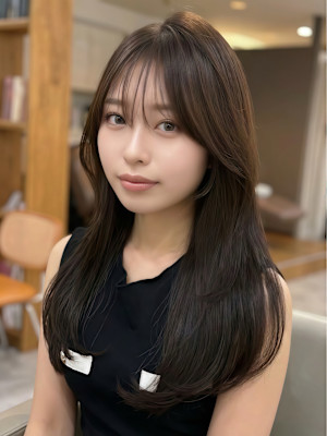 レイヤーカット/レイヤー/顔周り/ミディアム/ボブ/ショート