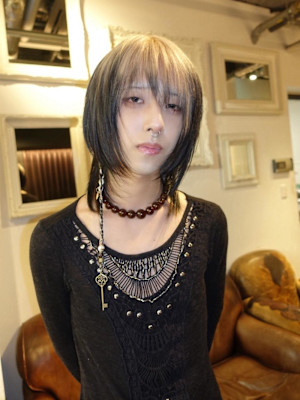 シャギーレイヤー メンズレイヤー ルーツカラー