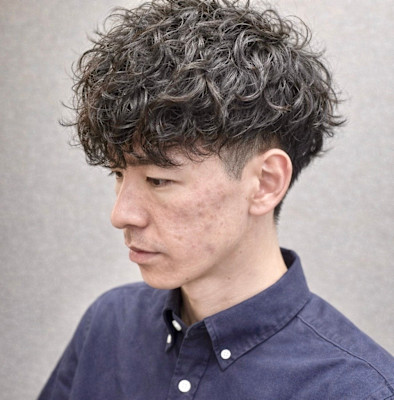 無造作大人スパイラルパーマ