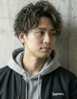 20代30代40代50代60代　メンズ波巻きツイストマッシュ