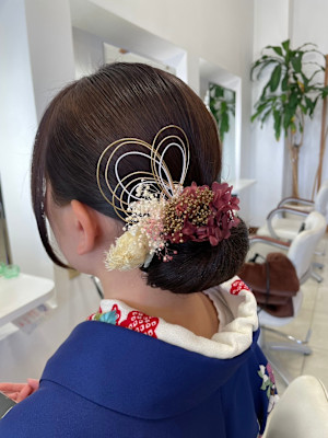 卒業式ヘアセット