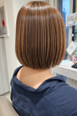 ミニボブ/美髪矯正
