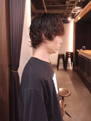 マレットショート ニュアンスパーマ ルーズパーマ/池田裕和