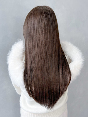 ロング韓国ヘア似合わせカット顔周りレイヤー_ba578601