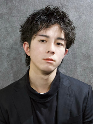 スパイキーショート×ルーズショート×ルーズパーマ×men's