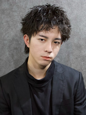 スパイキーショート×ルーズショート×ルーズパーマ×men's