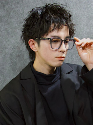 スパイキーショート×ルーズショート×ルーズパーマ×men's