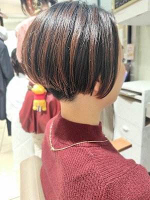 ショート 2ブロック メンズライク