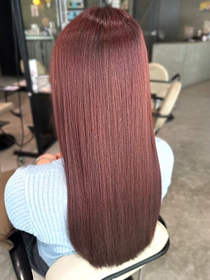 【ChaoMICHI yu-ka】髪質改善 ピンクブラウン 