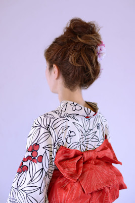 ＜浴衣アレンジ＞クラシカルな美シルエットアップヘア
