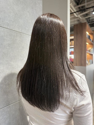 スモーキーベージュ/髪質改善カラー