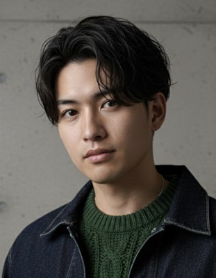 メンズニュアンスセンターパート♯24