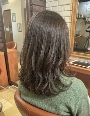 立体感と透明感のグレージュ【169スタイル】