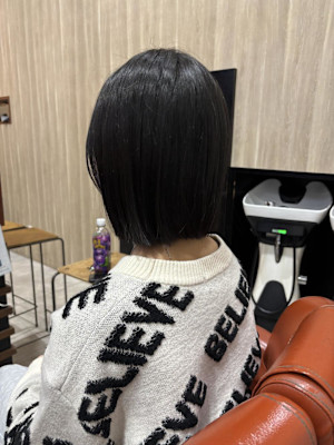 切りっぱなしボブ