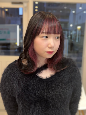 フェイスフレーミングでチラ見えおしゃれ感アップ♪