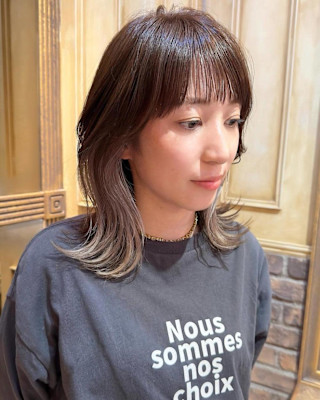 シャギーウルフ/ハイレイヤーウルフ/ミルクブラウン