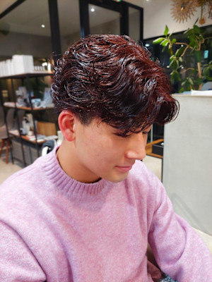 暖色カラー/メンズ/20代/大名