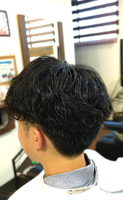 メンズカット+ツイストスパイラルパーマ