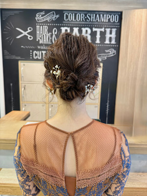 ふわふわシニヨンで叶える王道アップスタイル【三軒茶屋】