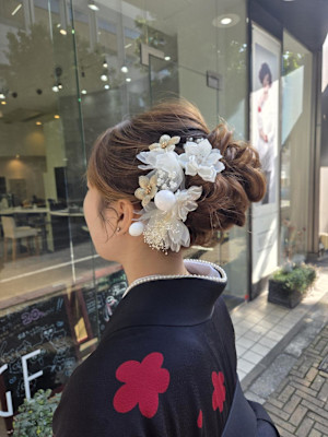 袴アップヘアアレンジ