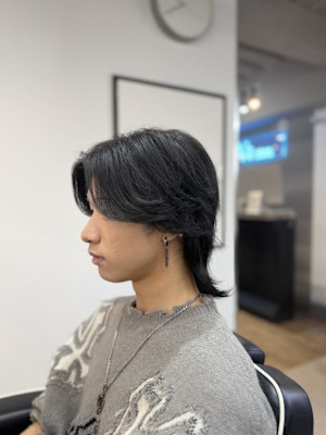 センターパートウルフ×毛流れ/おお