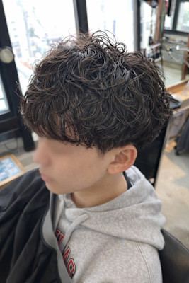 無造作マッシュ×ゆるめパーマ