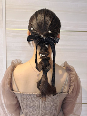 《あやね》ヘアセット／編みおろし