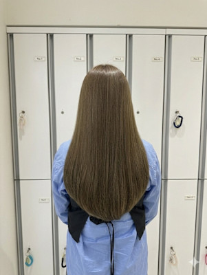 透明感カラー/オリーブブラウン/髪質改善/伊勢原