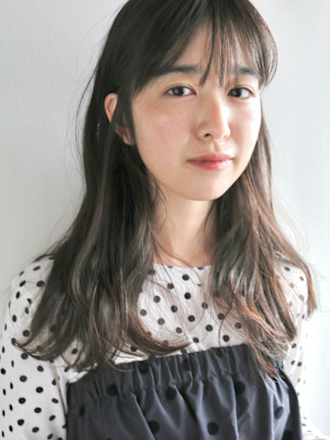 ナチュラルレイヤーロング×シアーブラウン