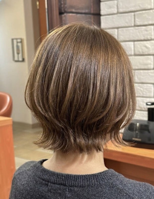 動きのある外ハネくびれボブ【171スタイル】