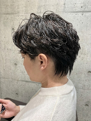 メンズナチュラル色気の大人センターパート♯47