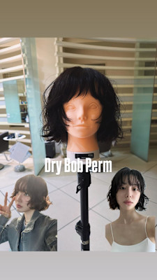 ドライボブパーマ/抜け感パーマ/ベアリーウェーブ