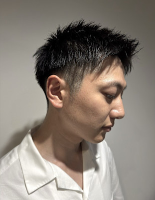 メンズツーブロック×束感ショート♯58