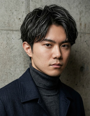 柔らか質感ナチュラルマッシュメンズマッシュ♯73