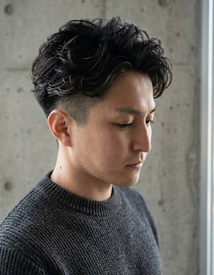 メンズ清潔感優先！サイドパートショート♯74