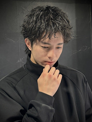 【ルーズショート】スパイキーショート/短髪/メンズパーマ