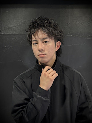 【ルーズショート】スパイキーショート/短髪/メンズパーマ