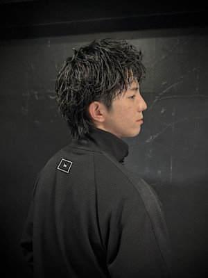 【ルーズショート】スパイキーショート/短髪/メンズパーマ