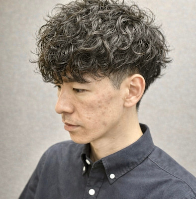 無造作大人スパイラルパーマ